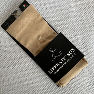 Capezio Lifeknit Sox Skintone Dance Socks Size XL 12 - 13 Made in Italy New